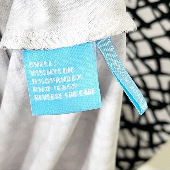 J. McLaughlin Black White Marble Print 3/4 Sleeves Ruched Sage Dress Small - Picture 9 of 9